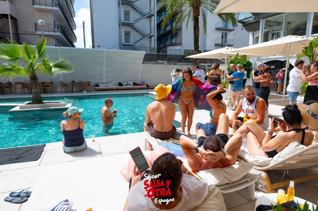 Pause piscine